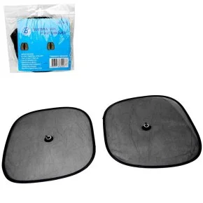 Protetor Solar Automotivo 44cm 2 Peças Preto Atacado