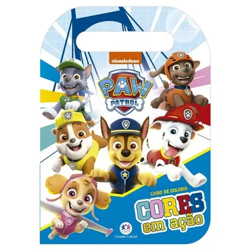 Livro De Colorir Infantil Patrulha Canina Com Alça Atacado para Revenda