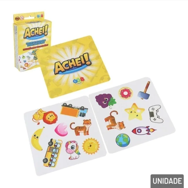 Kit C/12 Jogo Achei! com 56 Cartas Atacado