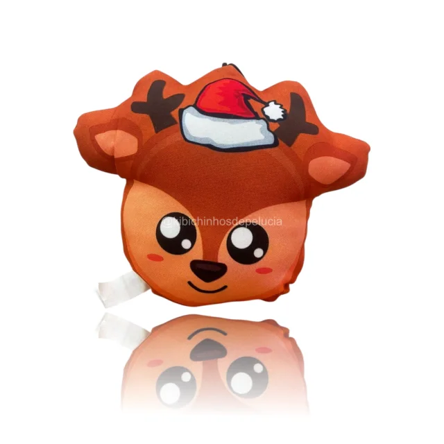 Almofada PP Com Ventosa Rena com Touca Natal Atacado