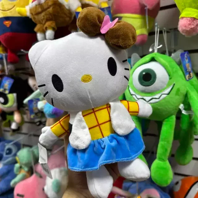 Kit C/6 Pelúcia Personagem Hello Kitty 25Cm Atacado