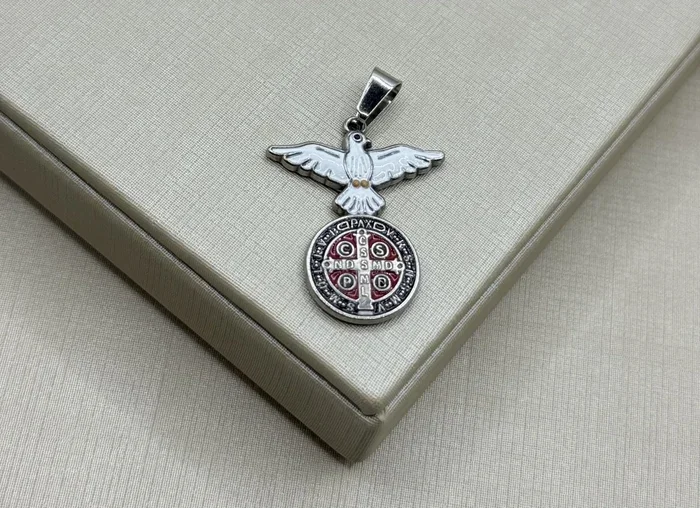 PINGENTE SÃO BENTO AÇO INOX