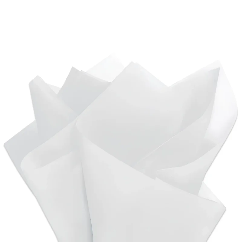 Papel Seda 48x60 cm com 100 unidades - Branco Atacado para Revenda