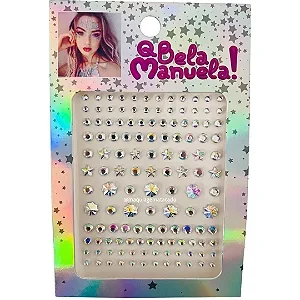 Adesivo Auto Colante Para Rosto, Unhas e Cabelo Carnaval QBM769 Atacado para Revenda