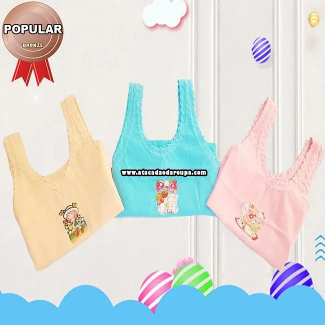 Kit 3 Camisetas Bebê RN Atacado