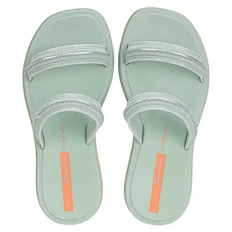 Chinelo Infantil Feminino Slide Glow Ipanema 27401 Verde Atacado
