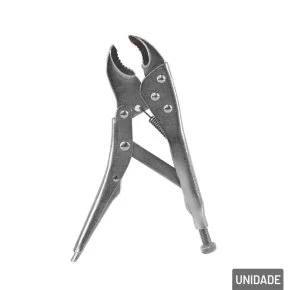 Alicate de Pressão 7" Bico Curvo Aço Atacado