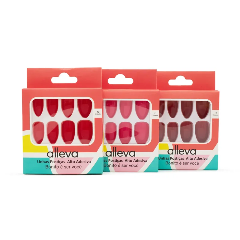 Unha Postiça Oval Mod. AL08-6-4 Alleva