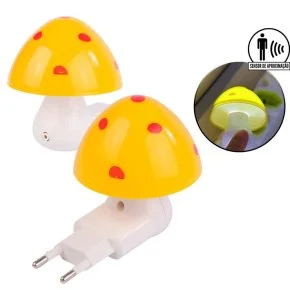 Luminária de Tomada Bivolt Cogumelo Atacado