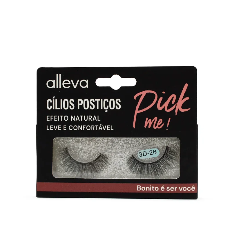 Cílios Postiços Par com 2un Mod.110-13 Alleva