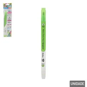 Caneta Marca Texto 2 em 1 Verde Neon com Apagador Atacado