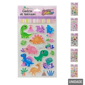 Adesivos Decorativos de EVA com Glitter Sortidos Atacado