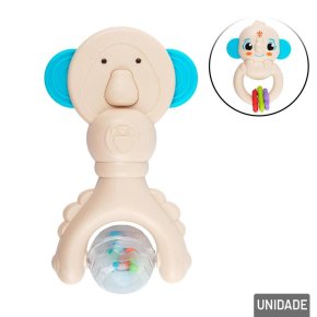 Chocalho com Mordedor 14cm Animais Sortidos Atacado