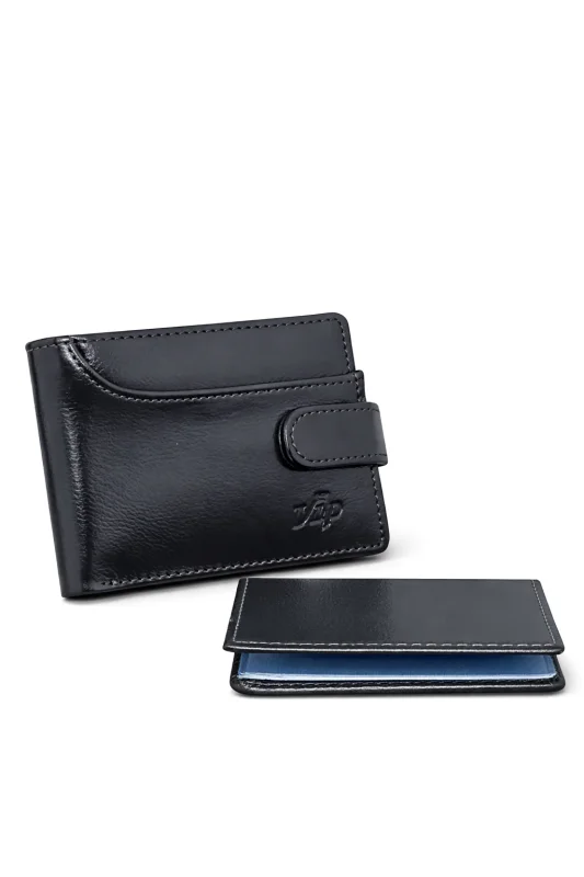 Carteira Couro Legítimo Linha Premium Vip acompanha Porta Cartões Atacado