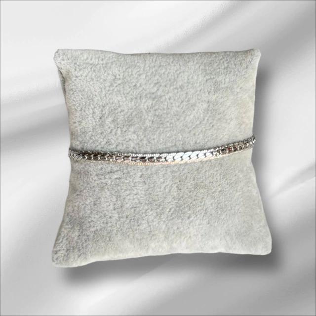 PULSEIRA PRATA FITA DETALHADA Atacado