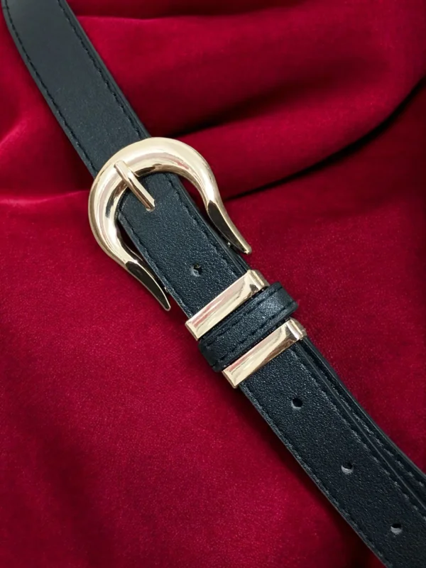 Cinto Slim detalhe dourado Atacado