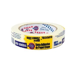 Fita Crepe 25mm x 50m Branca Atacado