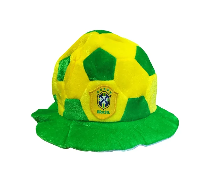Chapéu Brasil Torcedor Redondo Bola CBF-65 Atacado