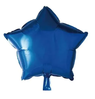 Q00206 BALAO METALIZADO ESTRELA N°18 AZUL Atacado