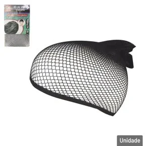 Touca de Nylon para Cabelo 17cm Preta Atacado