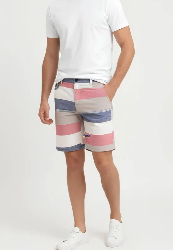 Bermuda Masculina Listrada Adulta Atacado