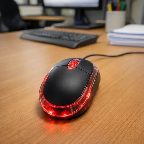 Mini Mouse Usb Led Com Fio Optico Para Computador Atacado para Revenda