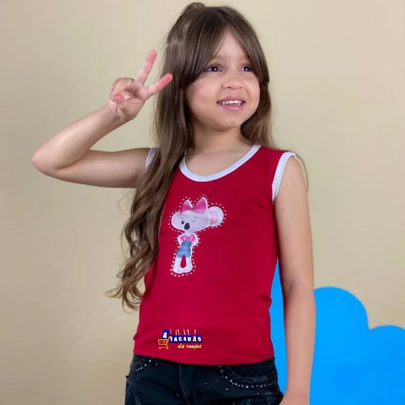 Regata Infantil Com Aplicação Atacado