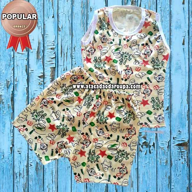 Pijama Masculino Short Algodão Atacado