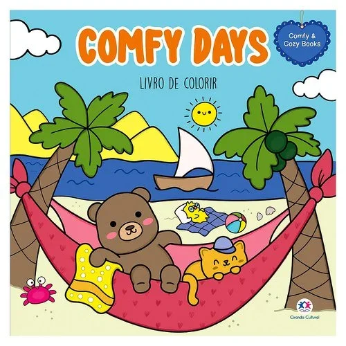 Livro Infantil Para Colorir Dias Relaxantes 48 Páginas Atacado para Revenda