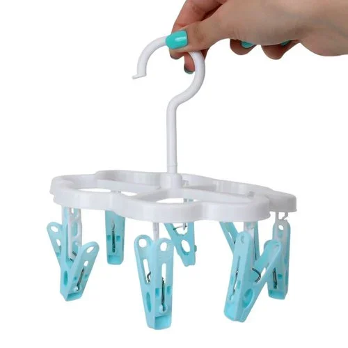 Varal De Plástico Com 8 Prendedores 17x17 CM Atacado para Revenda