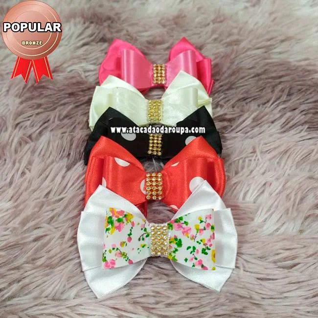 Presilhas Infantil com Laço 2 a 5 Anos Atacado