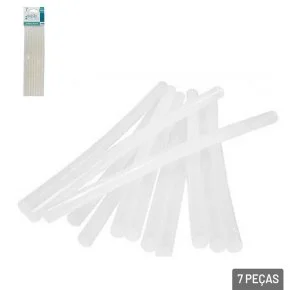 Bastão de Cola Quente 7 Pçs Refil Fino 07mm Atacado