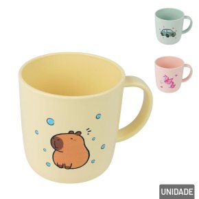 Caneca de Plástico 320ml Infantil Estampa Sortidas Atacado