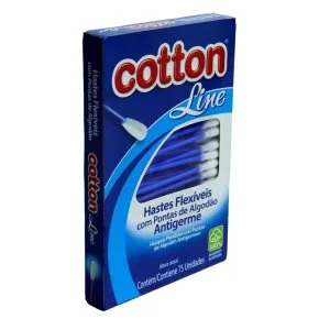 Hastes Flexíveis Antigerme 75 Unidades Cotton Atacado