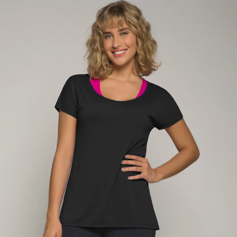 Camiseta Selene Feminina Tecido Dry Fit com Micro Furos 20860.002 Atacado