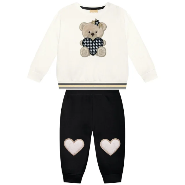 Kit 6 Conjunto de Bebe Feminino Premium Milon Inverno Flanelado do P ao G Atacado