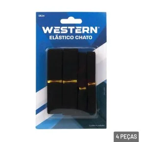 Elástico para Costura 100cm 4 Peças Preto Atacado