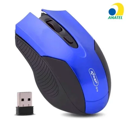 Mouse Óptico Sem Fio para Computador Usb Wireless 2.4Ghz Knup - KP-G14 Atacado