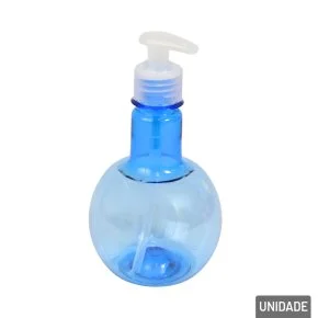 Porta Sabonete Líquido de Plástico 400ml Azul Atacado