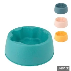 Comedouro de Plástico para Pet 18cm Patinha Color Atacado