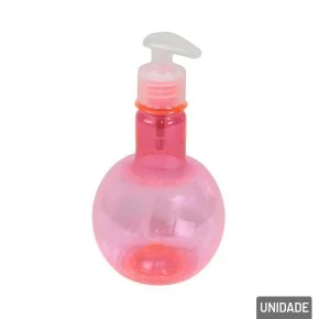 Porta Sabonete Líquido de Plástico 400ml Laranja Atacado