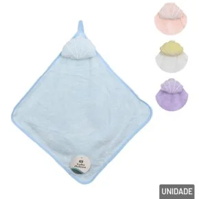 Toalha de Poliéster Infantil 30x30cm Naninha Color Atacado