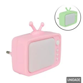 Luminária de Tomada Bivolt Televisão Color Atacado