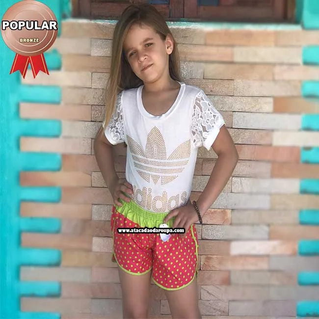 Short Surf Infantil Feminino Atacado