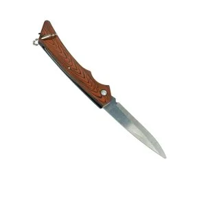 Canivete de Inox 7" Dobrável Cabo em Madeira Atacado