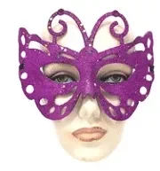 904211 MASCARA BORBOLETA GLITTER SORTIDAS Atacado