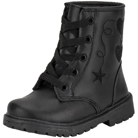 Bota Infantil Feminina Coturno Gracinha 816 Preto Atacado