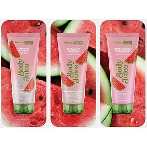Kit 03 Unidades Corporal Body Juice Melancia Dermachem Sabonete, Esfoliante e Creme Atacado para Revenda