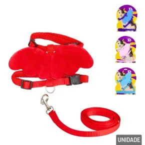 Coleira com Peitoral para Gatos Ajustável Color Atacado