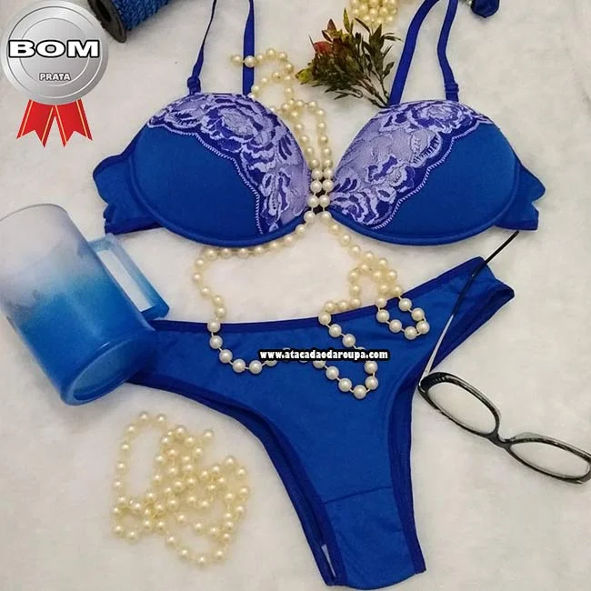 Lingerie de Microfibra com detalhes de renda Atacado